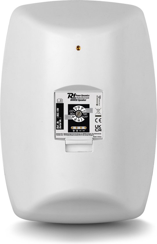 Power Dynamics BHW60WH waterbestendige speaker set - 100V - 120W - Wit van Power Dynamics — afbeelding 5