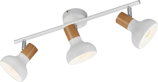 LED Plafondspot - Torna Livori - E14 Fitting - 3-lichts - Rechthoek - Mat Wit - Metaal