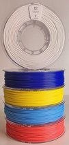 Kexcelled PLA Combideal 5 x 500g = 2,5kg (Wit, Blauw, Geel, Luchtblauw + Roze) 3D Printer filament