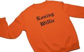 Koningsdag - Koning Willie Sweater - Oranje - Koningsdag Trui / Sweater / Kleding Voor Unisex - Maat S