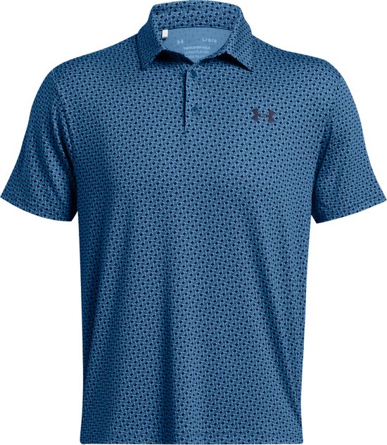 Under Armour Playoff 3.0 Polo Links - Golfpolo Voor Heren - Blauw - L