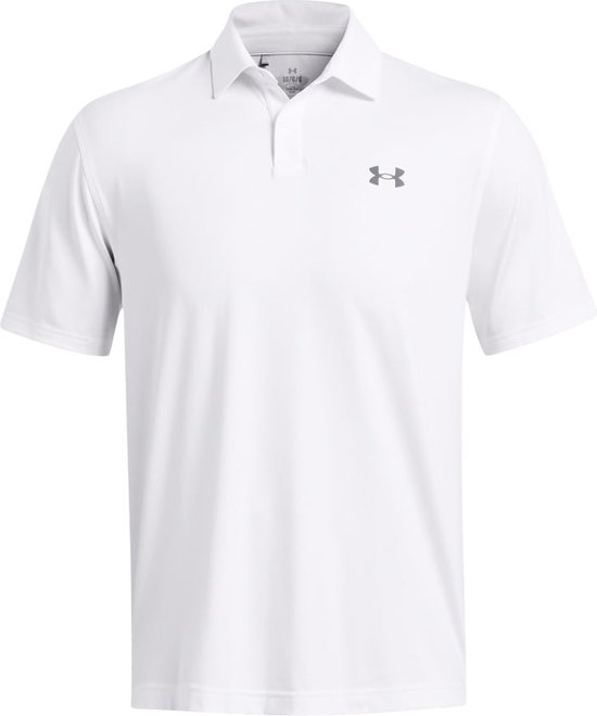 Under Armour T2G Polo - Golfpolo Voor Heren - Wit/Grijs - M