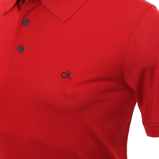 Calvin Klein Golf Planet Polo - Polo de golf pour homme - Rouge - M