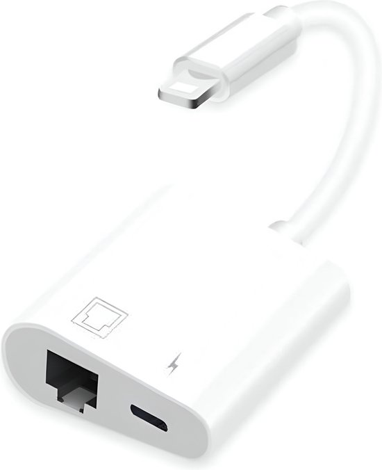 100mb Pin 2 in 1 multifuctionele 8 Pins Lightning Hub naar Fast Ethernet RJ45 + 8 ...