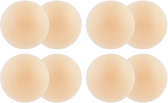 8 stuks BH Nipple Cover - 8 cm damestepelpads gemaakt van siliconen, Tepel cover