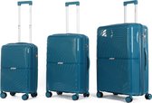 A To Z Traveller Brujas - Kofferset 3-delig - Blauw - TSA Slot