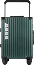 A To Z Traveller Cabilux - Handbagage 55cm - Luxe Aluminium - 35L - Donker groen - TSA Slot
