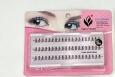 NUOXIOU EYELASHES 100%human hair flesh colored band hand- tied, feathered 10mm