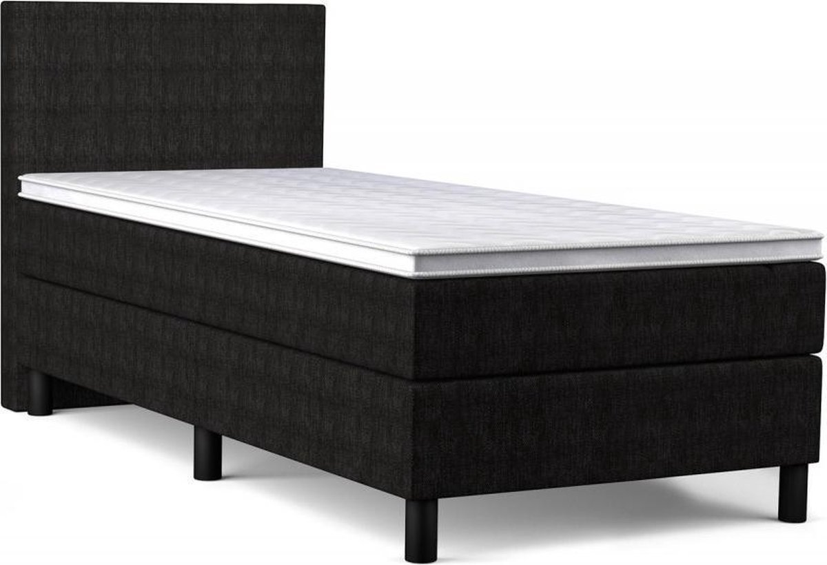 Beddenbriljant Boxspring Bravo - 80x200 - Zwart -