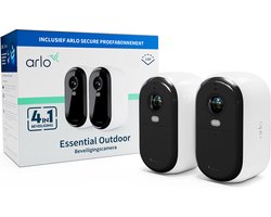 Arlo Essential HD draadloze beveiligingscamera voor buiten – 2 IP-Camera’s