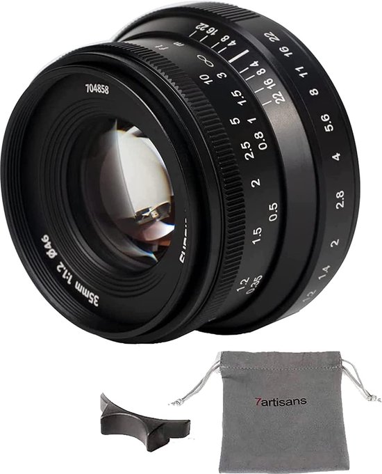 7artisans - 35mm F1.2 II - Prime Lens - Handmatige scherpstelling - Lichtgewicht