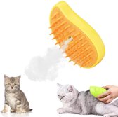 Zelfreinigende Zachte Stoomborstel Voor Katten en Honden - Haarverwijderaar - Kattenborstel op stoom - Hondenborstel op stoom - Kattenkam - Kortharig – Langharig