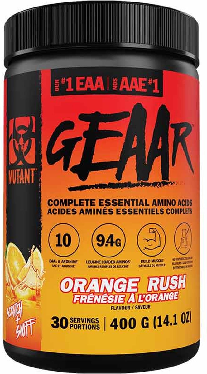 Goedkoopste Mutant GEAAR 30servings Orange Rush