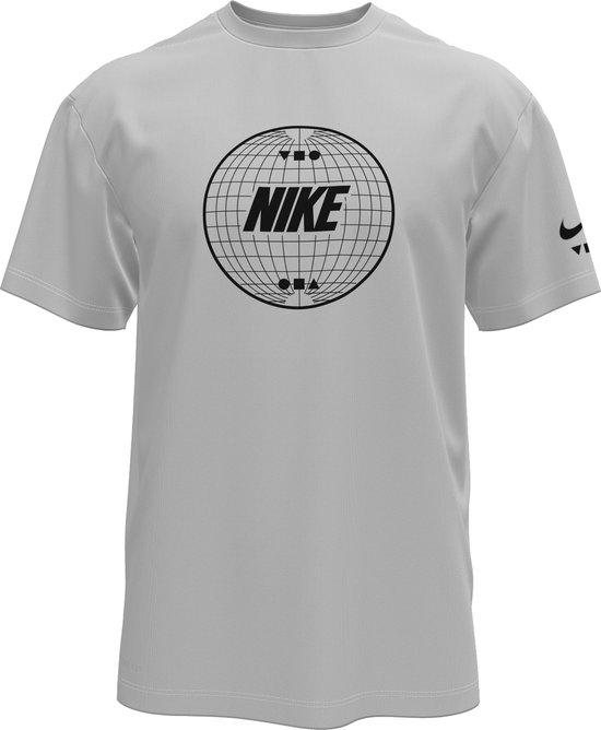 Foto: Nike swim nike lead line short sleeve hydroguard heren zwemshirt white maat l