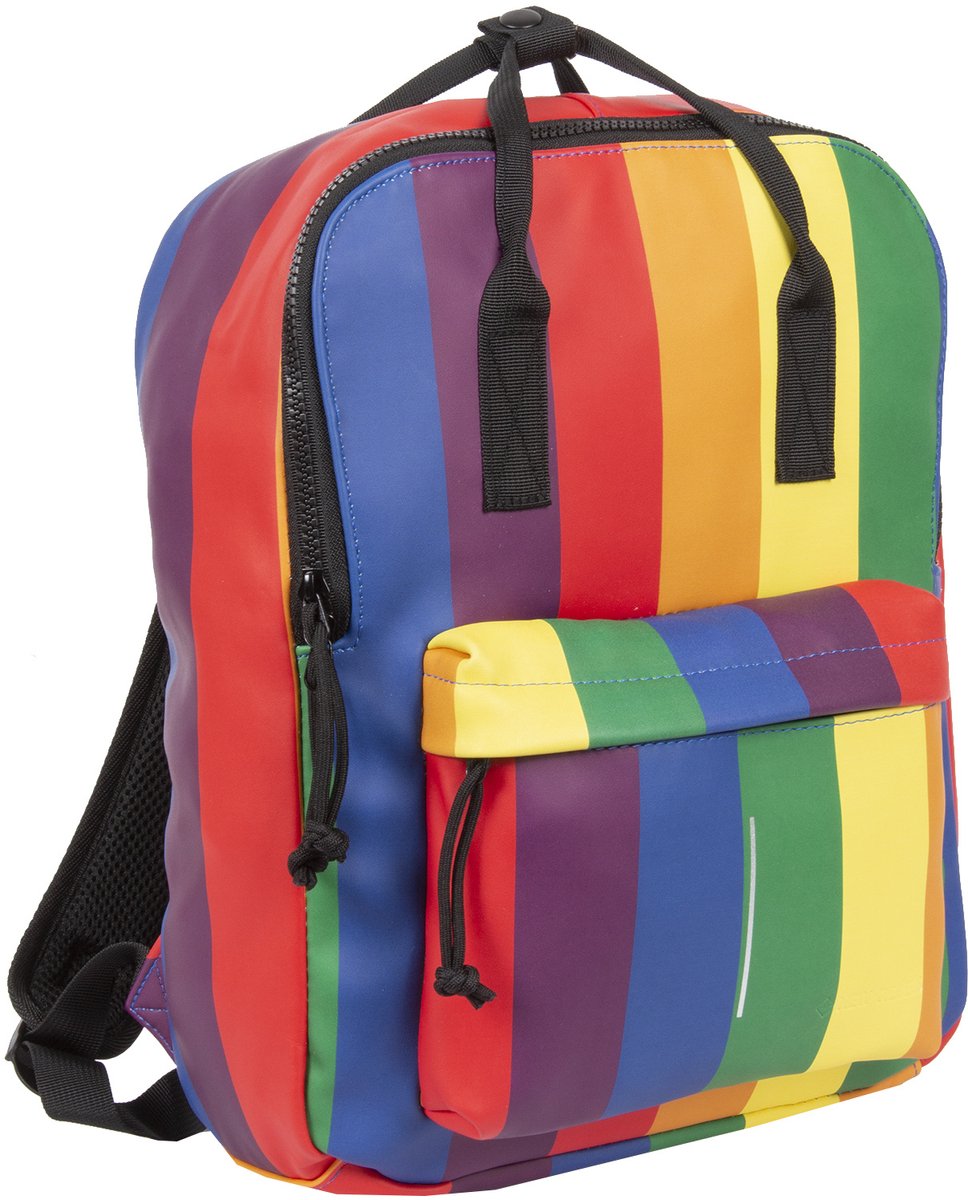 New Rebels Mart Chicago 18L Regenboog Rugzak Waterafstotend Laptop 13