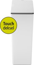 EKO Morandi Touch Prullenbak - 40 Liter - Kunststof - Wit - Anti-slip