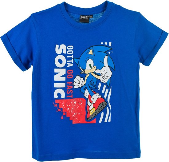 Sonic - T-shirt Sonic the Hedgehog - blauw