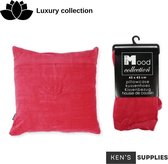 Ken's Luxury Collection - In The Mood Collection - Housse de coussin décorative Mood Collection Rouge riche 45x45 cm