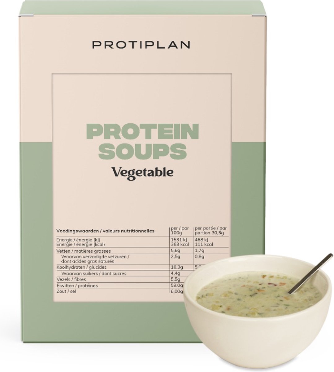 Goedkoopste Protiplan | Groentesoep | 7 x 30,5 gram | Eiwitrijk | Afvallen met gezond en lekker eten!