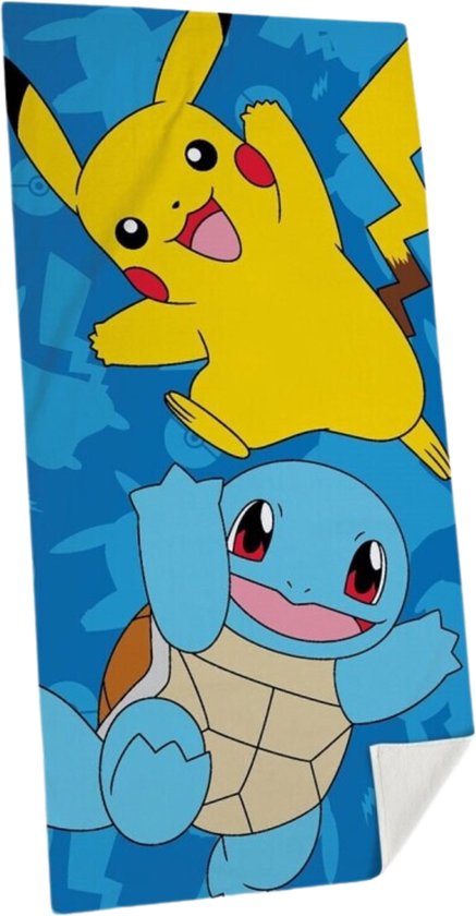 Pokemon strand/badlaken - 70 x 140 cm - katoen - voor kinderen
