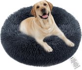 Hondenbed voor Middelgrote Honden - Donkergrijs - Comfortabel en Duurzaam - Gemakkelijk Schoon te Maken - Luxe Slaapplaats - Modern Design