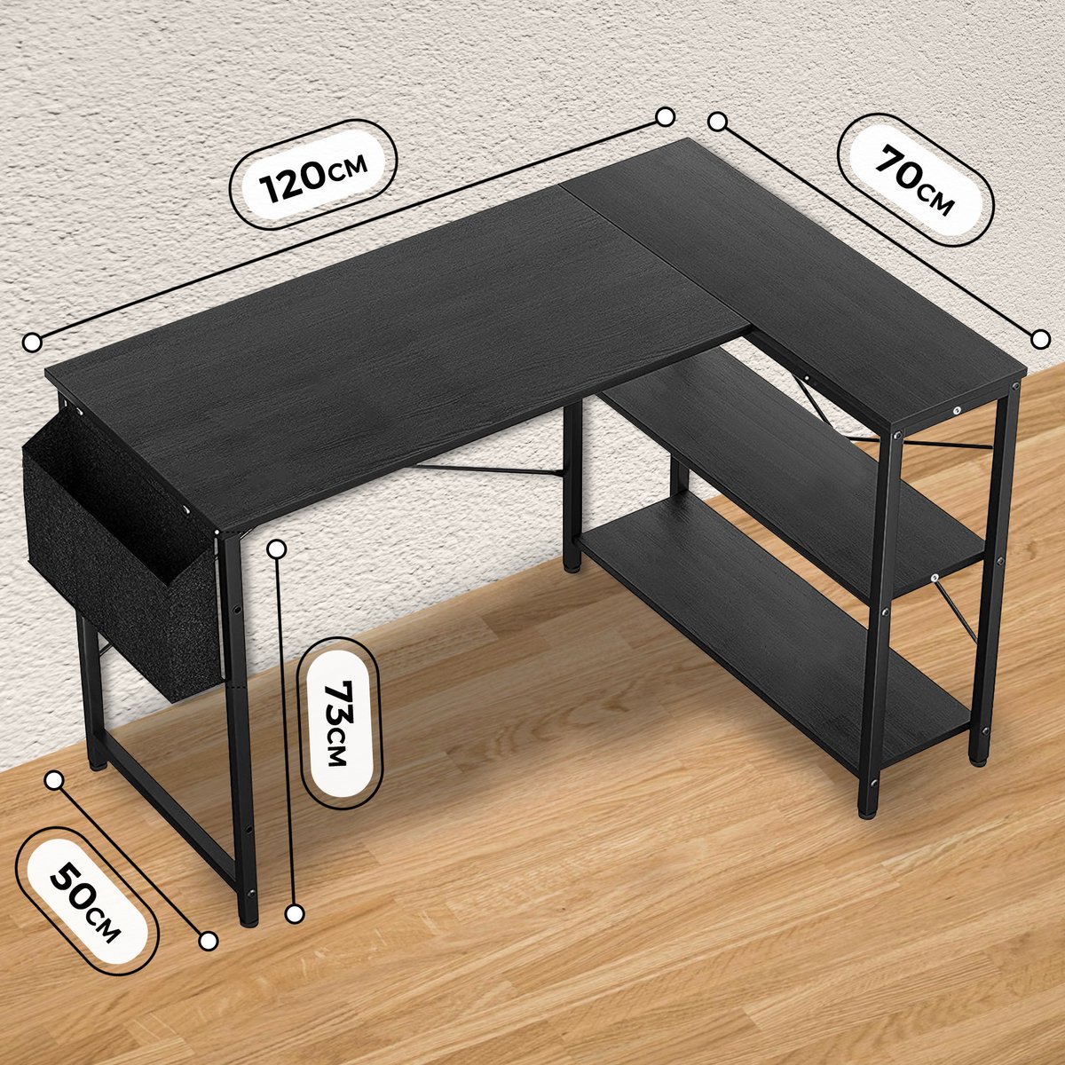 Bayt Hoekbureau - Bureau - 120 x 70 x 73 cm thumbnail 4