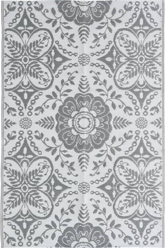 vidaXL - Buitenkleed - ARAKIL - 190x290 - cm - PP - lichtgrijs van Merkloos — afbeelding 2