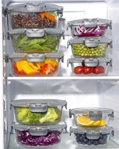 Conteneurs de stockage des aliments - Set de conteneurs de stockage des aliments en verre