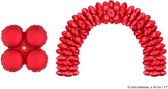 Folieballonnen ballonboog Rood (10 stuks)