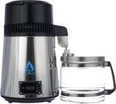 Elixir Water Deluxe - Distillateur d'Eau - Distillateur - Acier Inoxydable - Distillation Water - avec Carafe en Verres 4L