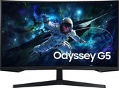 Bol.com Samsung Odyssey G5 G55C - OHD-monitor 32" - 2560 x 1440 @ 165 Hz - VA - 300 cdm² - 1ms - 16:9 - 1x HDMI 1x DisplayPort -... aanbieding