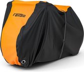 Housse de vélo imperméable pour 2,3 vélos, tissu Oxford, housse de protection avec sac, (orange-noir)