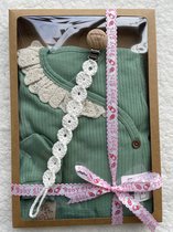 Baby newborn 5-delige kleding set meisjes - Fopspeenkoord cadeau - Newborn kleding set - Newborn set - Babykleding - Babyshower cadeau - Kraamcadeau