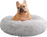 Comfortabel Middelgroot Hondenbed - Verbeterd Ontwerp - Afneembare Hoes - Neutrale Kleur - 60x45x10 cm