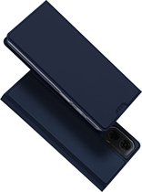 Dux Ducis - Coque de téléphone adaptée au Motorola Moto G04 - Skin Pro Book Case - Blauw