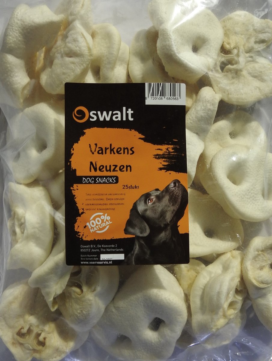 Oswalt Varkensneuzen - Hondensnack - 25 Stuks