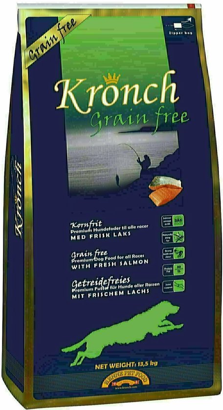 Kronch Graanvrij Hondenvoer Adult - 13,5 kg - graanvrije en glutenvrije hondenbrok.