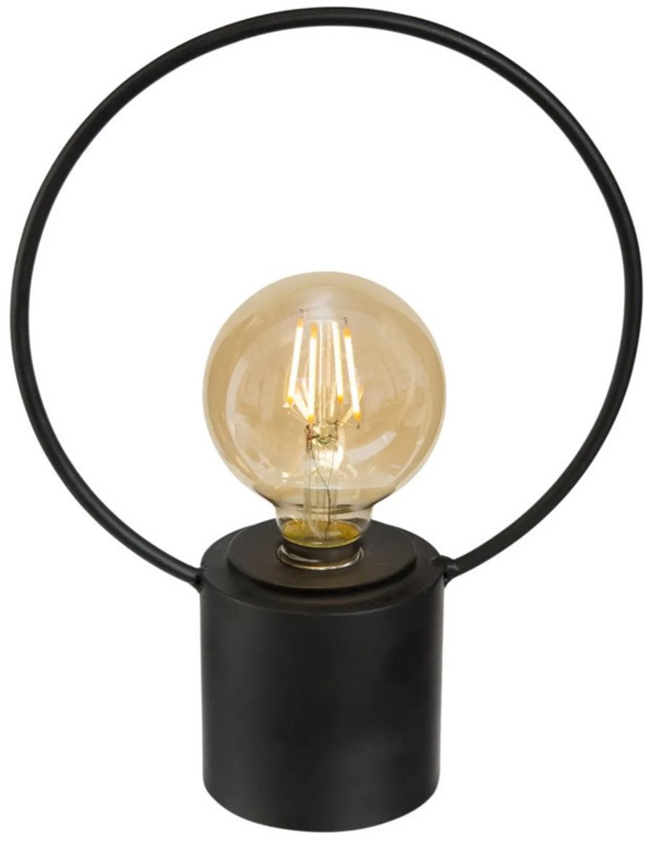 Atmosphera LED lamp - Tafellamp - Nachtlamp - Zonder snoer - H26.5 - Zwart - werkt op batterijen