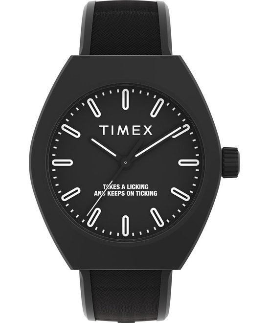 Timex Essex TW2W42100 Horloge - Kunststof - Zwart - Ø 40 mm