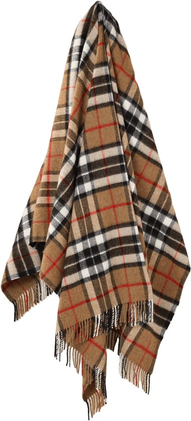 Plaid Tartan Camel Thompson - Merino Lamswol - 140x185 - Bronte by Moon Scotland