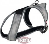trixie harnas S voor oa teckel, jack russel, enz silver 30-50 cm /15 mm verstelbaar aan de buik. fluoriserend