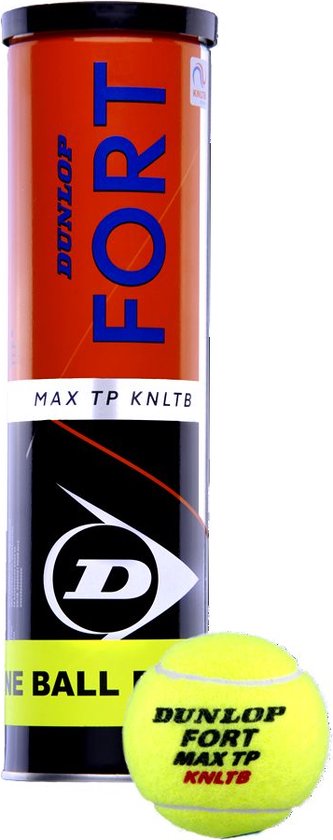 DUNLOP - fort max tp 3+1 tin - Tennisbal gasgevuld - Geel
