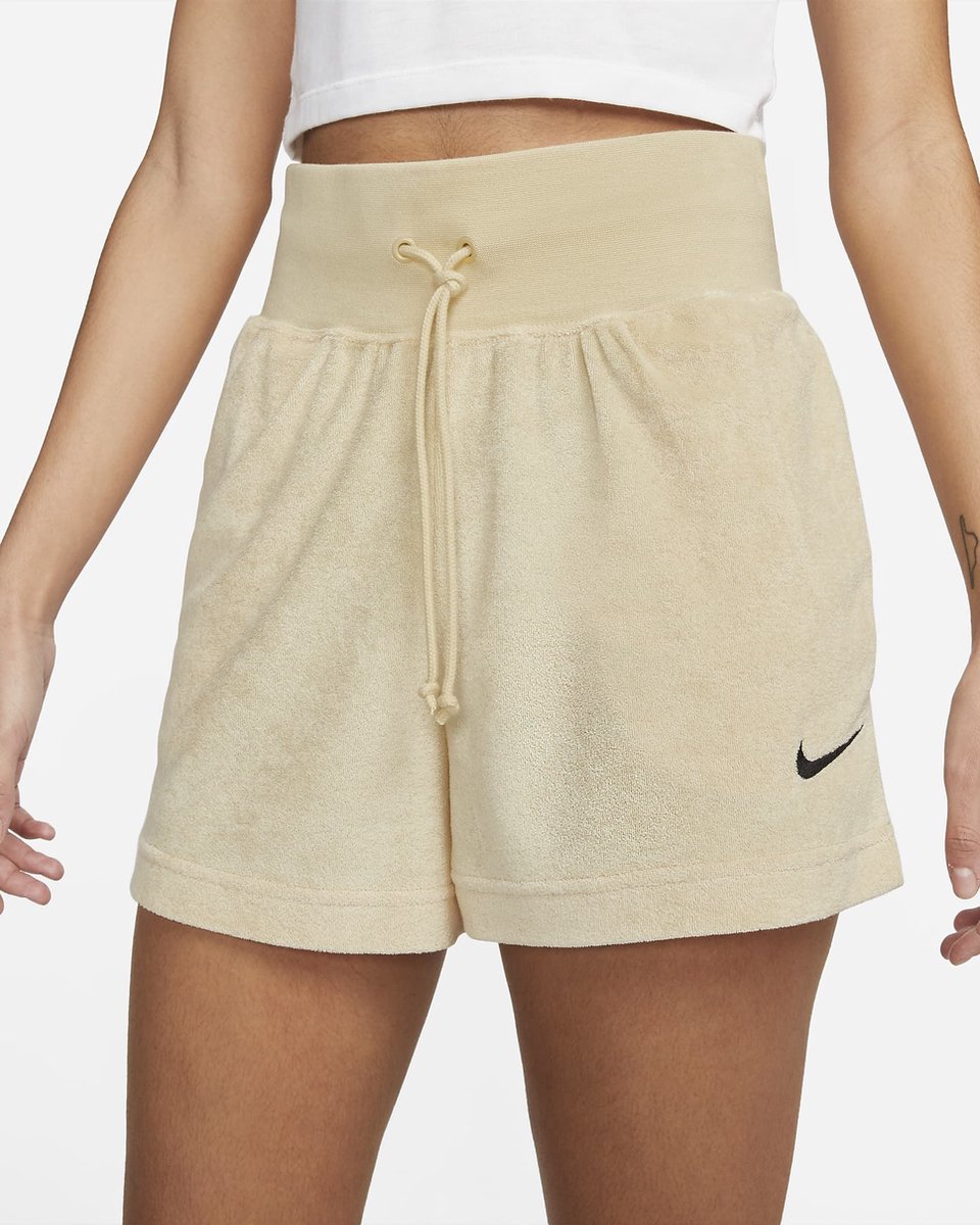 nike women's terry cloth shorts