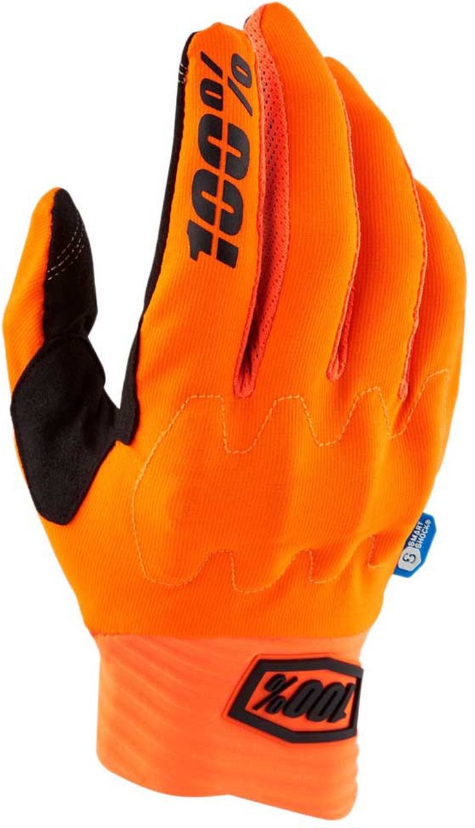 100percent Cognito Smart Shock Handschoenen Oranje L Man