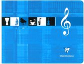 Schrift clairefontaine muziek 220x170mm 48pag ass | Omdoos a 10 stuk | 10 stuks