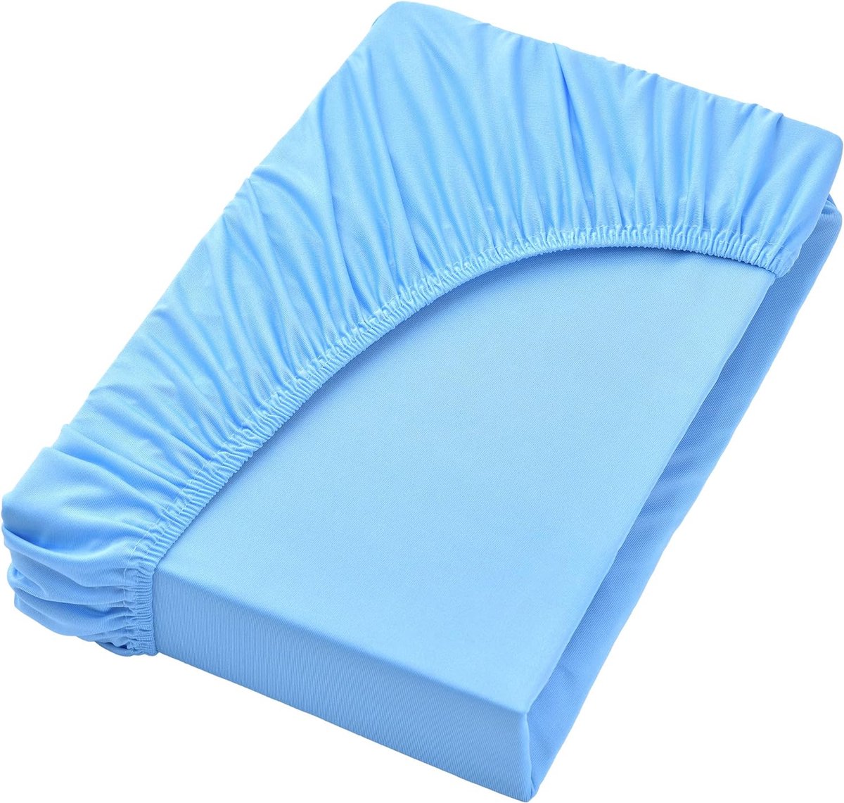 NatureMark Hoeslaken, jersey, 100% katoen in vele formaten en kleuren, merkkwaliteit Oeko-Tex Standard 100 blauw