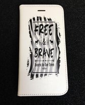 Apple Iphone 7 / 8 / SE2020 Wit bookcase hoesje (Free & Brave)