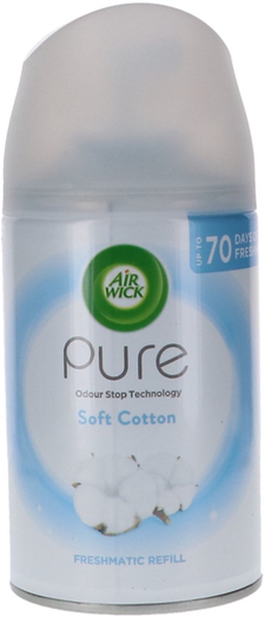 Airwick Freshmatic Navul Soft Cotton - 5 x 250 ml voordeelverpakking