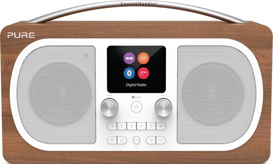 Pure - Evoke H6 DAB+ Radio met Bluetooth, Walnut