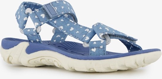 Blue Box meisjes denim sandalen met hartjes - Blauw - Maat 26